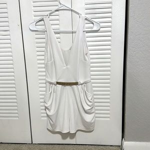 White used short Jumpsuit